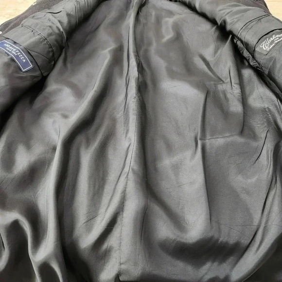 Andrew Fezza Cashmere Blend Pea Coat, Black, Men's S- 40 - Picture 4 of 8